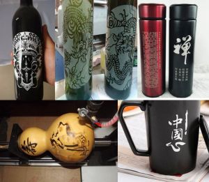 巴彦淖尔乌拉特中旗酒瓶葫芦工艺品激光雕刻机